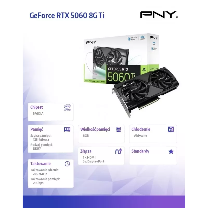 Tarjeta gráfica GeForce RTX 5060 Ti 8 GB GDDR7