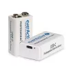 Batería recargable everActive 6F22/9V Li-ion 550 mAh con USB TYPE C