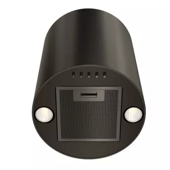 Campana extractora MAAN Elba Mini WPB 431, acero negro, 120–300 m³/h, nivel de ruido 55–61 dB, altura 400 mm, control electrónico con pantalla y mando a distancia