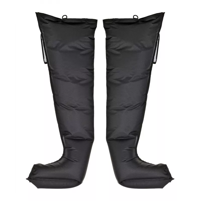 Masajeador de piernas para drenaje linfático ActiveJet ACM-PLUS-A1 L, batería 25 W, batería integrada, 380×1020×60 mm, negro