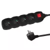 Alargador Esperanza ELK213K 3 m 4 tomas para interiores negro