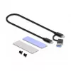 Carcasa para SSD DeLOCK externa USB Type-C combo para M.2 NVMe PCIe o SATA SSD sin herramientas