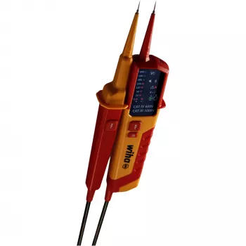 Comprobador de tensión y continuidad Wiha 45216 12–1000 V AC, comprobador manual para tensión alterna y continuidad