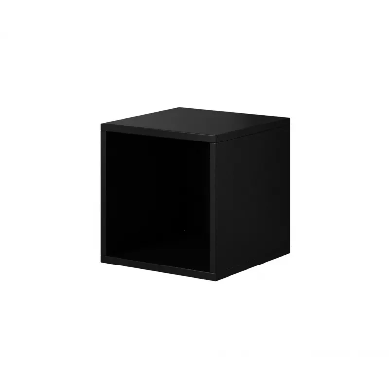 Conjunto de muebles de salón Cama ROCO 8 (2xRO3 + 4xRO6) negro/negro/blanco