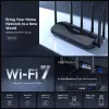 Router de sobremesa MERCUSYS MR47BE — tri-banda Wi-Fi 7 (2,4/5/6 GHz), 9300 Mbit/s, 3× RJ-45, 2,5GbE, 6 antenas externas