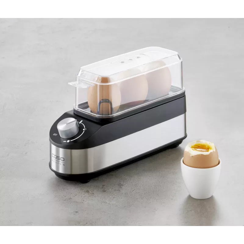 Caso | Hervidor de huevos | E3 | Negro/acero inoxidable | 210 W