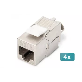 Módulo Keystone Digitus CAT 6A apantallado sin herramientas Módulo 4 uds.