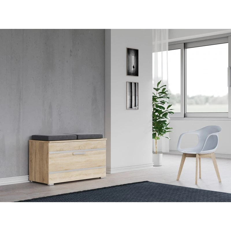 Zapatero cerrado Top e Shop OPAL SZAFKA SONOMA — roble, 850×450 mm, aglomerado, marco de 16 mm