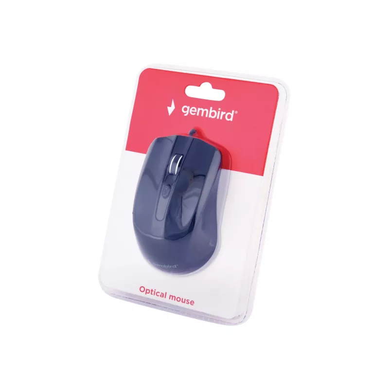 Gembird MUS-4B-01 Ratón ambidiestro USB Type-A óptico 1200 DPI