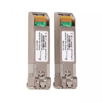 Extralink SFP28 25G pack de 2 | Módulo SFP28 | 25Gbit/s, LC/UPC dúplex, 1310nm, 10km, monomodo, DOM módulo transceptor de red