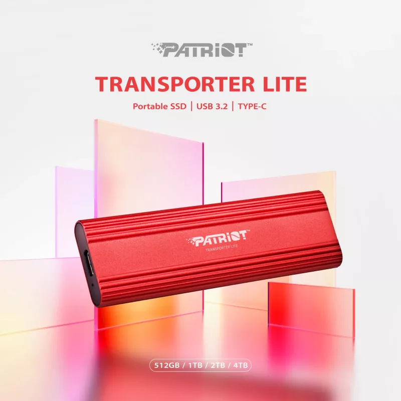 Unidad SSD 4 TB Transporter Lite 1000/1000 MB/s Type-C
