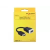 Delock 65587 adaptador HDMI-A macho a VGA (D-Sub 15) hembra con audio, negro/blanco