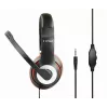 Auriculares gaming con cable GEMBIRD MHS-03-BKRD — binaurales, circumaurales, 3,5 mm, cable de 1,8 m, rojo/negro