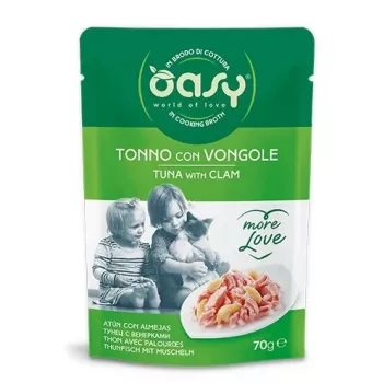 Oasy More Love Atún con Mejillones Bolsa 70 g