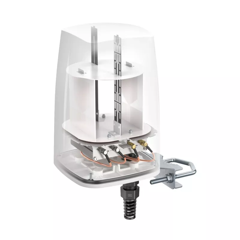 QuWireless QuSpot A360S antena LTE + Wi-Fi omnidireccional para Teltonika RUT360, PoE/LAN, 6 dBi, IP67, blanca