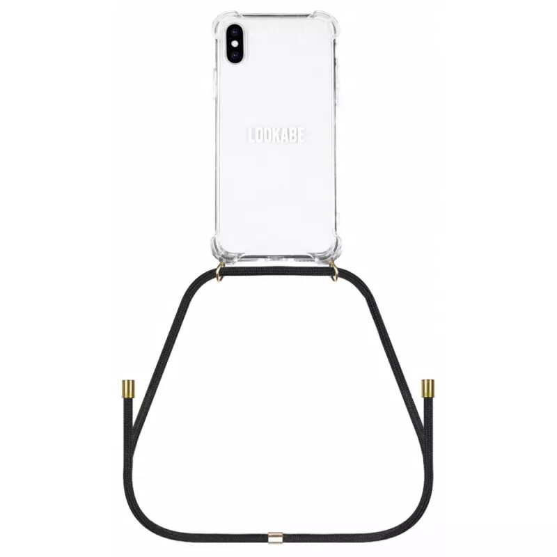 Lookabe funda de móvil con collar para iPhone X/XS, dorado/negro