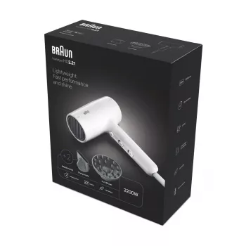 Secador de pelo Braun BRHD226E 2200W Ionic Technology Ligero