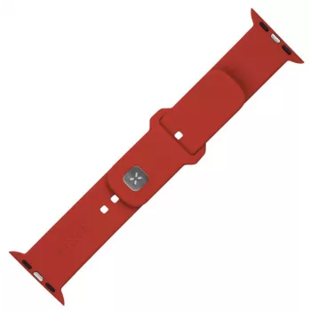 Fixed | Set Sporty Strap para Apple Watch 42/44/45 mm | 170-235 mm | Rojo | Silicona