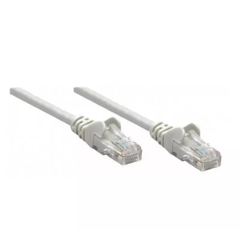 Cable de red patch Intellinet, Cat6A, 50 m, gris, cobre, S/FTP, LSOH/LSZH, PVC, RJ45, contactos dorados, protección de lengüeta, funda antipinzamiento, garantía de por vida