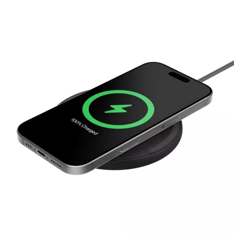 Cargador inalámbrico Belkin WIA012KQBK 15W con fuente de alimentación de 20W, negro