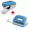 Set de taladro y grapadora NOVUS E210 E15 petróleo — taladro manual y grapadora de sobremesa en set combinado