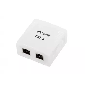 Lanberg OS6-0002-W adaptador de interfaz/género de cable 2 X RJ-45 Blanco (OS6-0002-W)