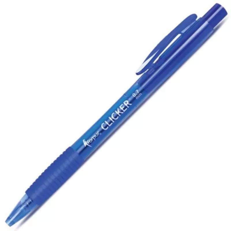 Bolígrafo Forpus Clicker, 0,7 mm, azul 1203-004