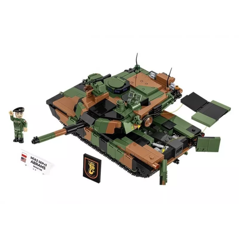 Set de construcción Cobi M1A2 SEPV3 Abrams modelo con 1.065 bloques