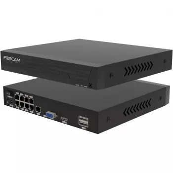 Kit de cámara de vigilancia Foscam FN9108E-B4-2T — 4 cámaras con grabador, Negro