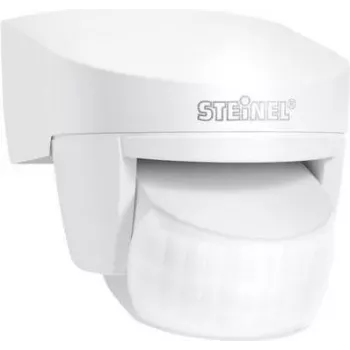 Detector de movimiento STEINEL ST 608810 sensor infrarrojo con cable montaje en pared blanco