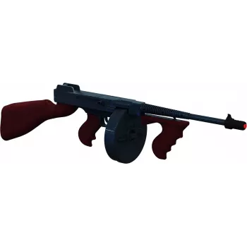 Pulio Pistola de gánster de metal 155132/6 — pistola de juguete de resorte, construcción metálica, capacidad de 8 disparos