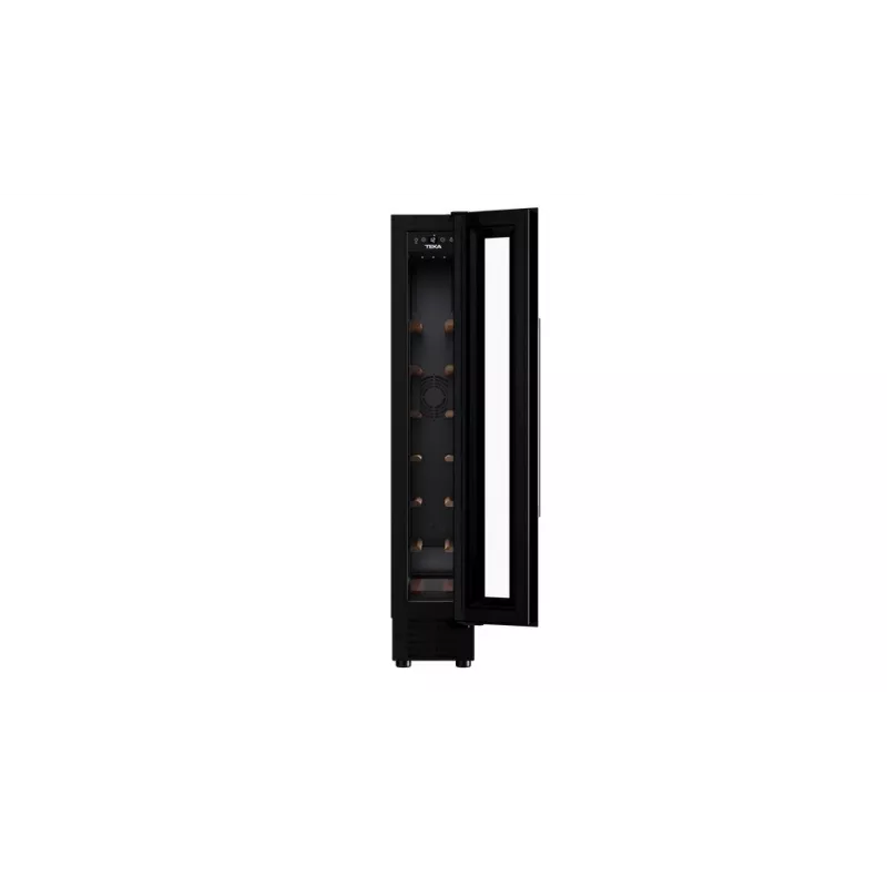 Enfriador de vino termoeléctrico Teka RVU 10008 GBK integrable negro 8 botellas