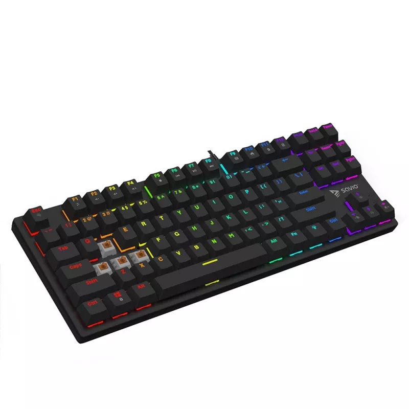 Teclado mecánico Savio RGB Tempest X2 Outemu Brown