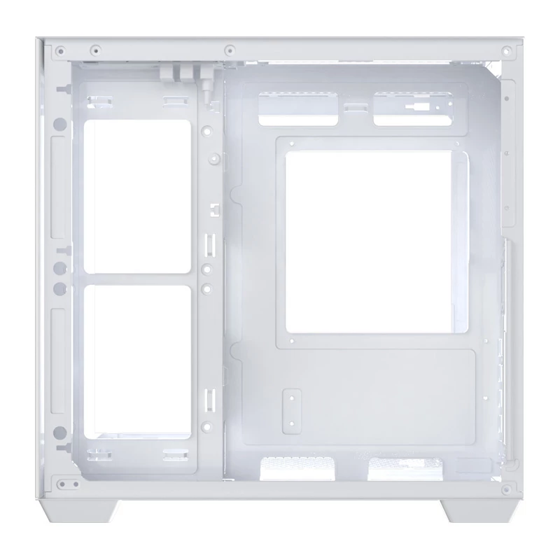 Caja de PC DarkFlash B275 (blanca) Compatible con Mid-Tower ATX, E/S frontal, cristal templado