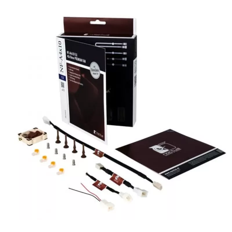 Noctua NF-A4x10 5V ventilador de caja de 40 mm, 40x40x10 mm, 5 V, 4500 RPM, 17,9 dB, SSO2, beige/marrón