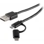 Cable Lightning S/CONN 14-14025 1m negro