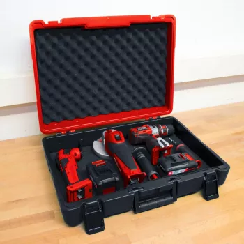 E-Box M55 /40, caja de herramientas rojo/negro