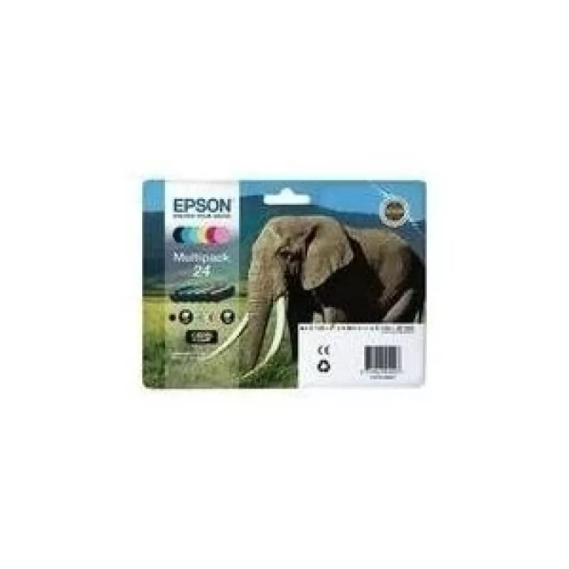 Epson 24 Multipack C13T24284010, 6 colores (negro, amarillo, cian, magenta, magenta claro, cian claro)