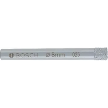 Broca de diamante Bosch Dia-Bohrer EXPERT para cerámica 8 mm, perforación en húmedo, MPN 2608599050