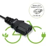 Cargador QOLTEC 36V–42V 2A con conector C14-IE de 3 polos para baterías de e-bike