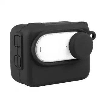 Funda protectora de silicona Puluz para Insta360 GO 3 con tapa de objetivo integrada