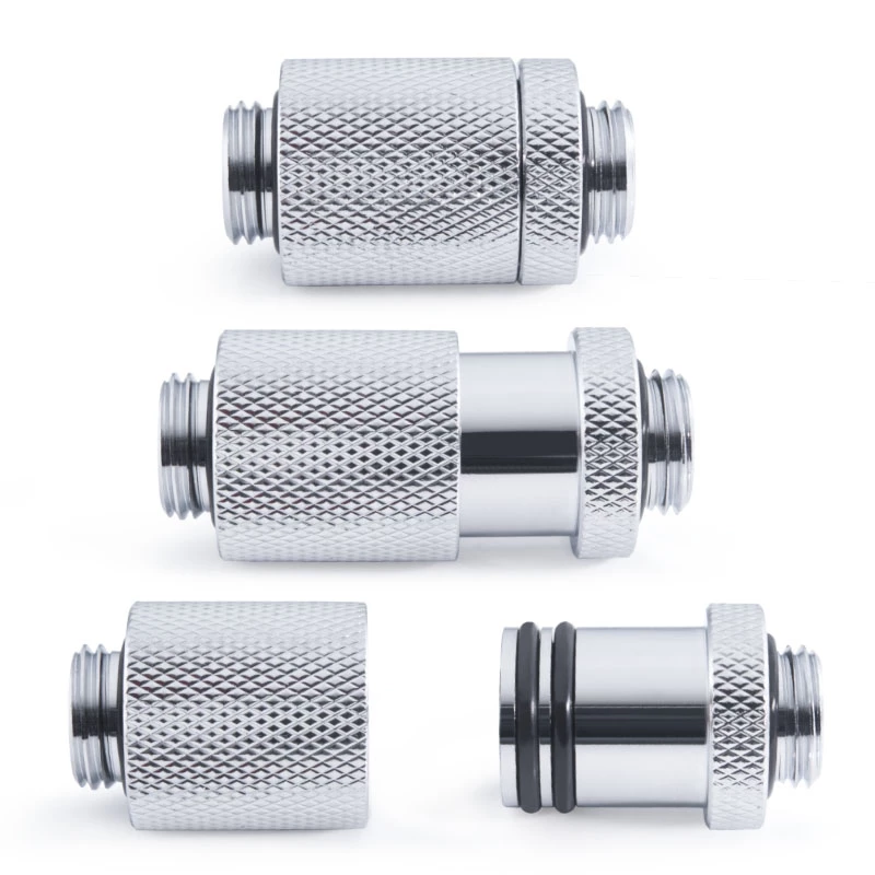 Alphacool ES D-Plug 25,5 mm de G1/4 macho a G1/4 macho, cromado