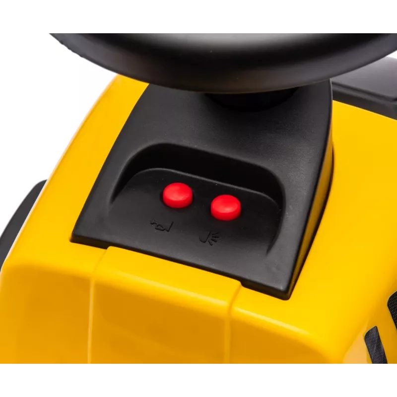 CAT Vehículo Tractor con remolque amarillo para montar