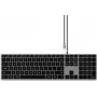 Teclado Satechi Slim W3 Home USB QWERTZ alemán negro gris