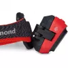 Linterna frontal Diamond Storm 450 Negra con cinta frontal negra y roja