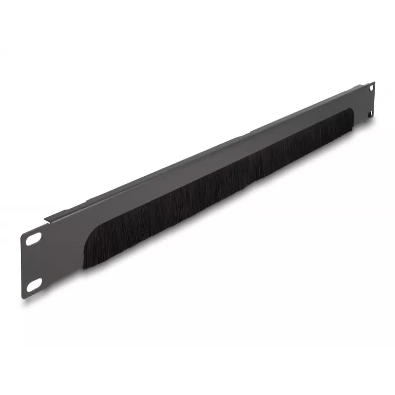 Regleta de cepillos DeLOCK 66750 gris metal nailon 19 pulgadas