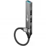 Hub USB Goobay Slim de 4 puertos, USB-C™ a USB-C™/USB-A, USB 3.2 (74459)