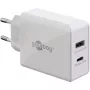 Goobay Dual USB-C™ PD (Power Delivery) Cargador Rápido (30 W) (61674)