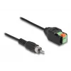DeLOCK cable adaptador de conector RCA a regleta con botón de presión 15 cm