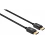 Manhattan Cable DisplayPort 1.4, 8K@60Hz, 2 m, cable trenzado, conector macho a conector macho, con bloqueo, totalmente apantallado, negro, garantía de por vida, corresponde a DP14MM2M